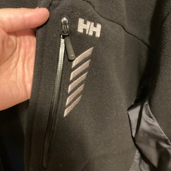 #178 Men's Helly Hansen Hooded Fleece , Black ,Size XXL - Picture 4 of 6